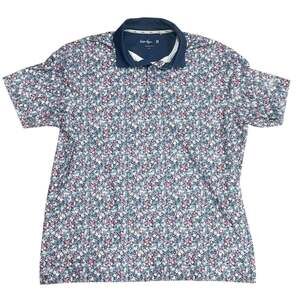 Walter Hagen Men's Performance 11 XL Navy Micro Floral Golf Polo